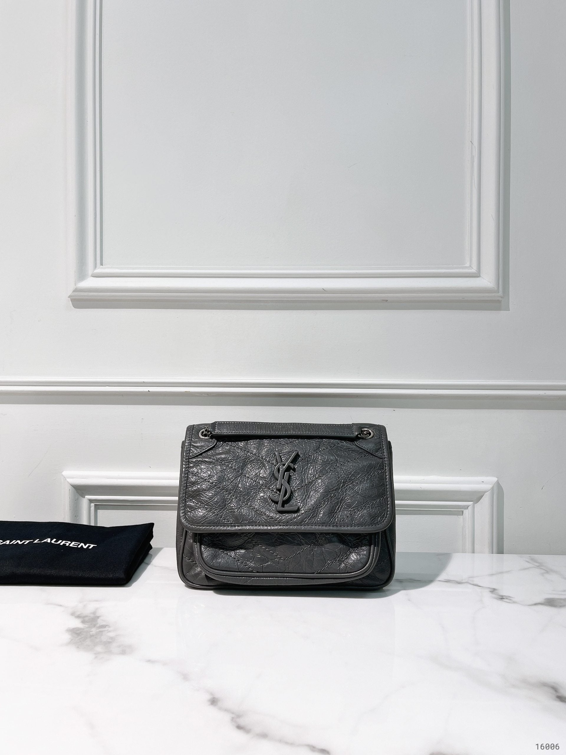 YSL NIKI BABY, Gray/Silver