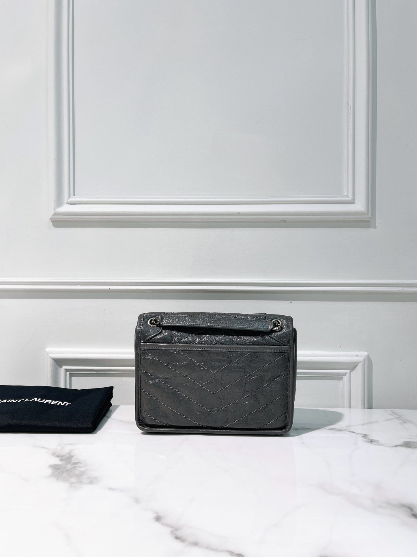 YSL NIKI BABY, Gray/Silver