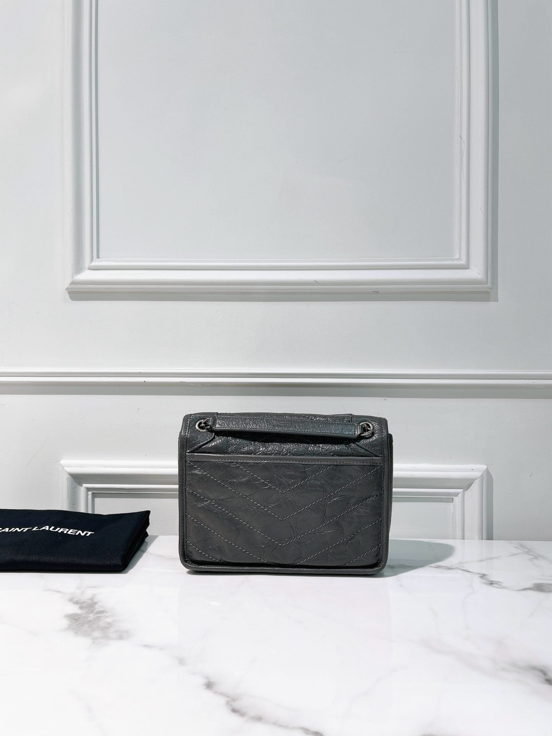 YSL NIKI BABY, Gray/Silver