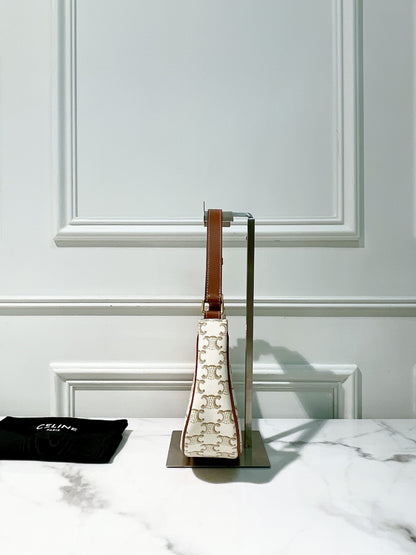 CELINE AVA BAG, White/Gold