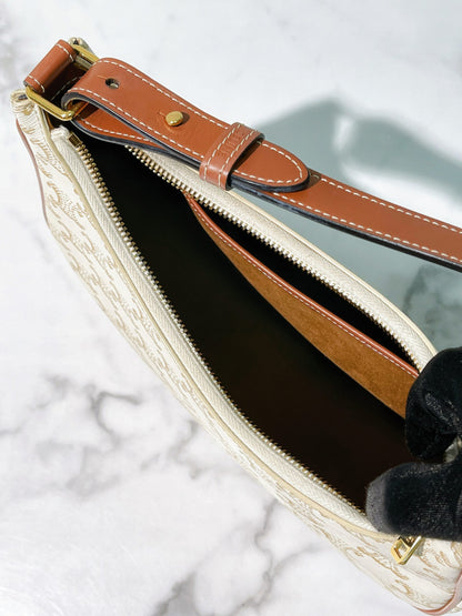 CELINE AVA BAG, White/Gold