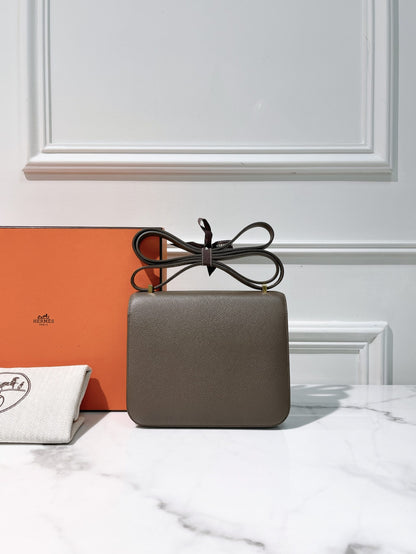 HERMES CONSTANCE MINI, Etain/Gold