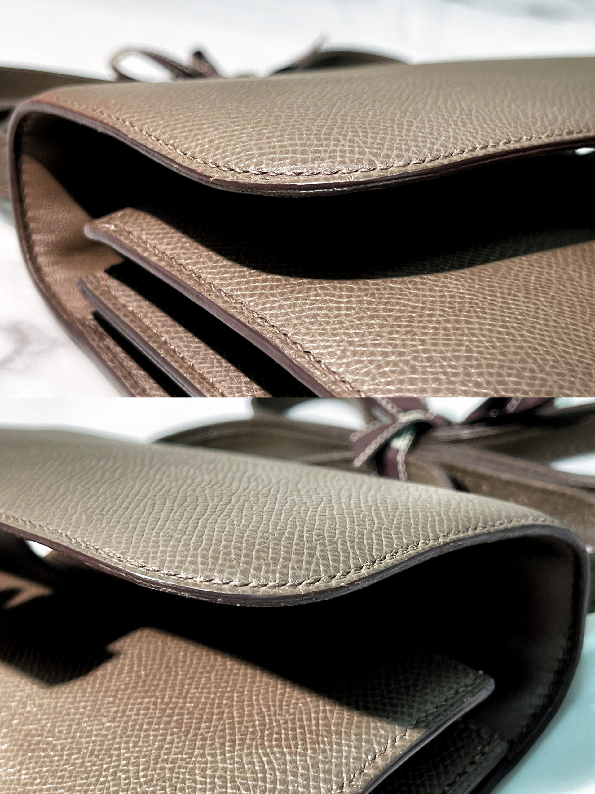 HERMES CONSTANCE MINI, Etain/Gold