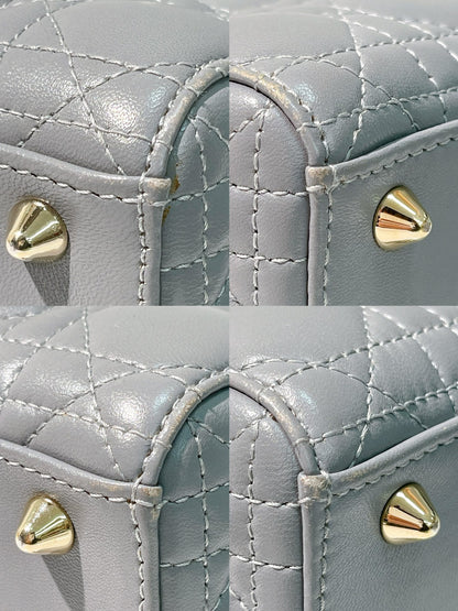 DIOR SMALL LADY DIOR, Gray/Gold