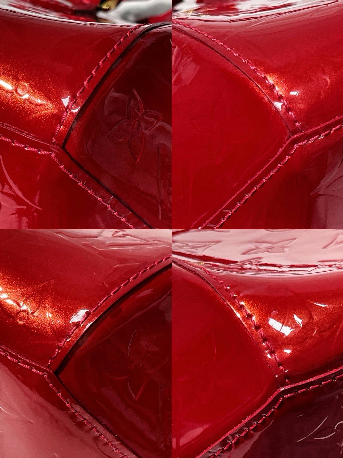 LV VINTAGE HANDBAG, Red