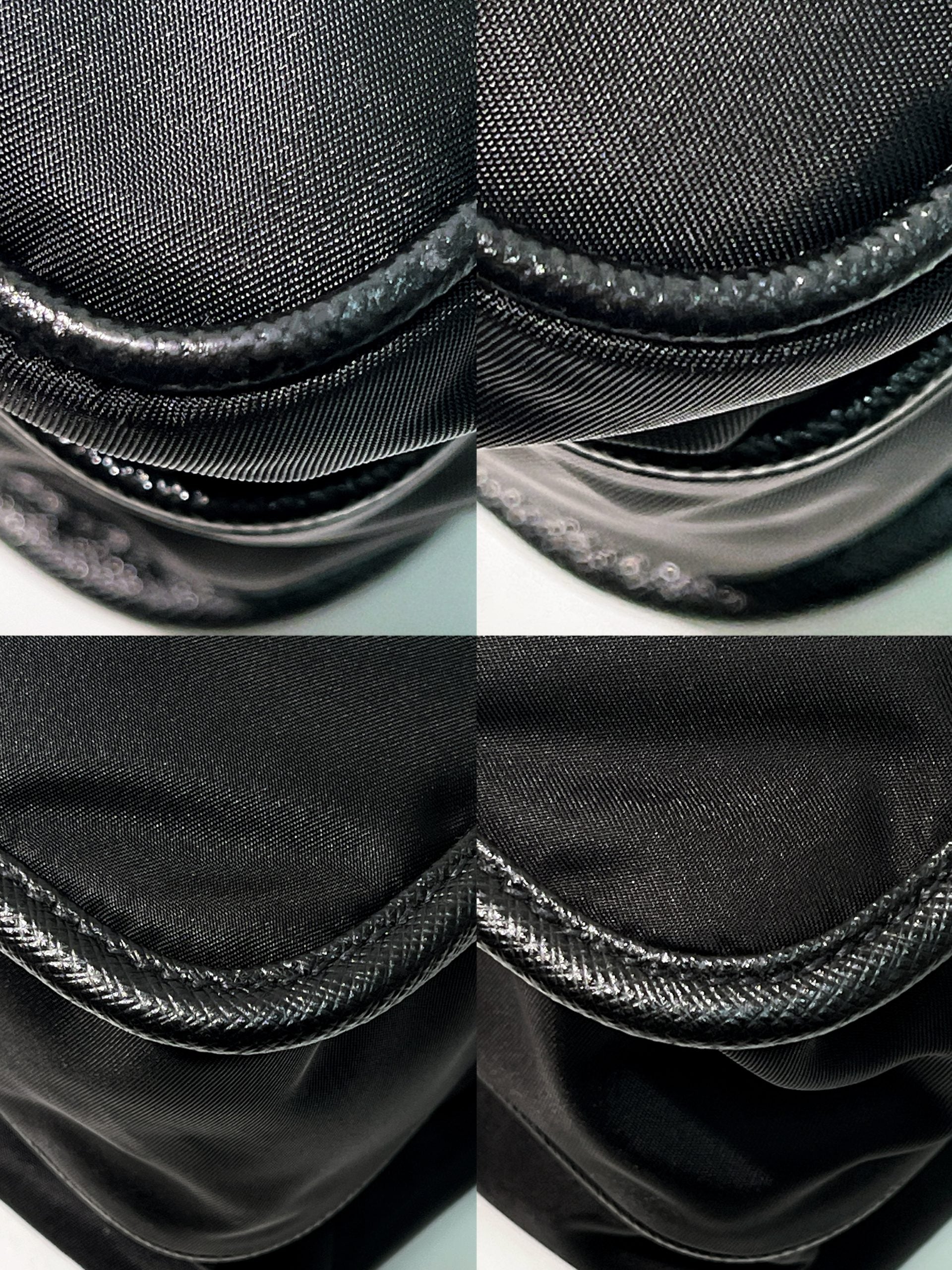 PRADA MESSENGER BAG, Black/Silver