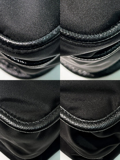 PRADA MESSENGER BAG, Black/Silver