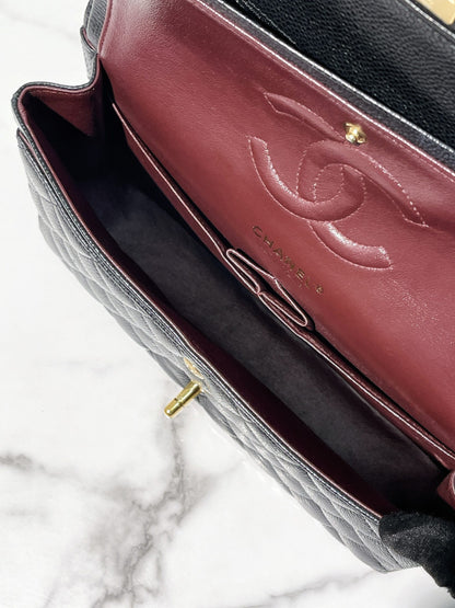 CHANEL CLASSIC FLAP, Black/Gold