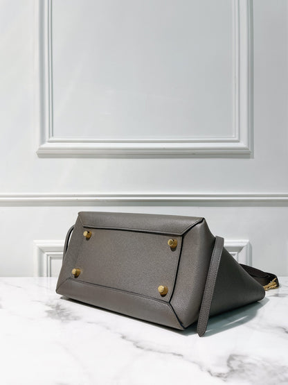 CELINE MINI BELT BAG, Gray/Gold