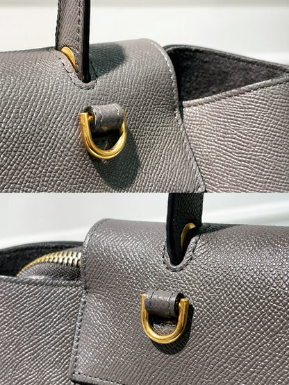 CELINE MINI BELT BAG, Gray/Gold