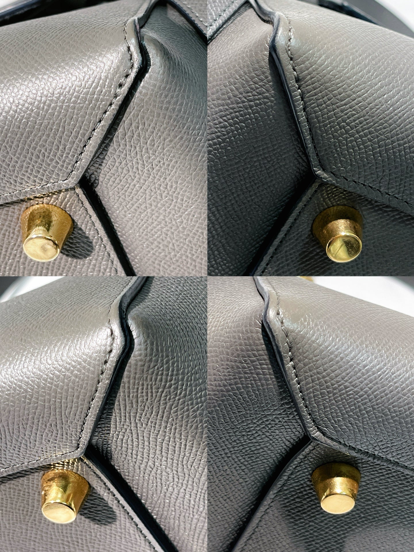 CELINE MINI BELT BAG, Gray/Gold