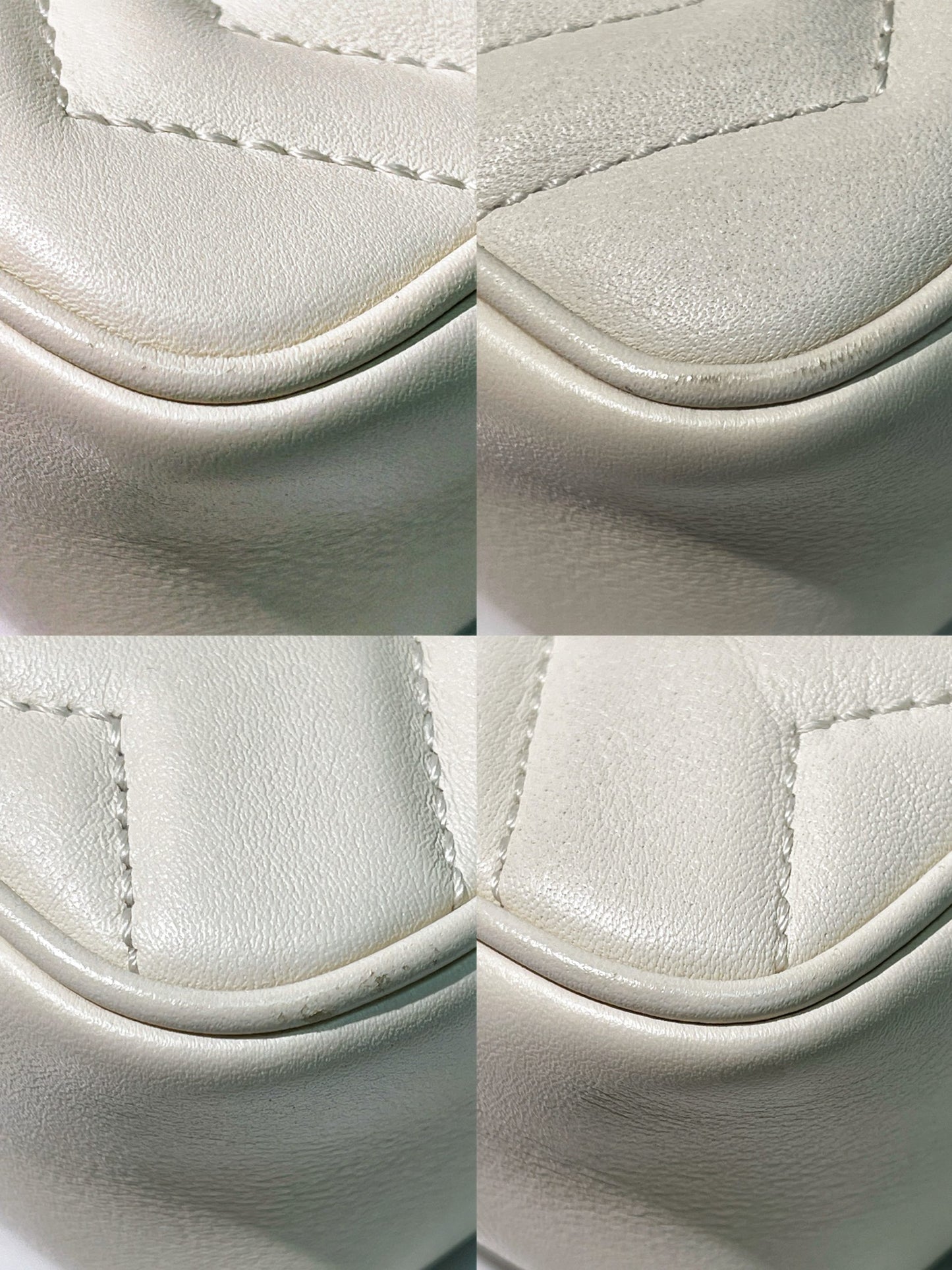 GUCCI SUPERMINI MARMONT, White/Gold