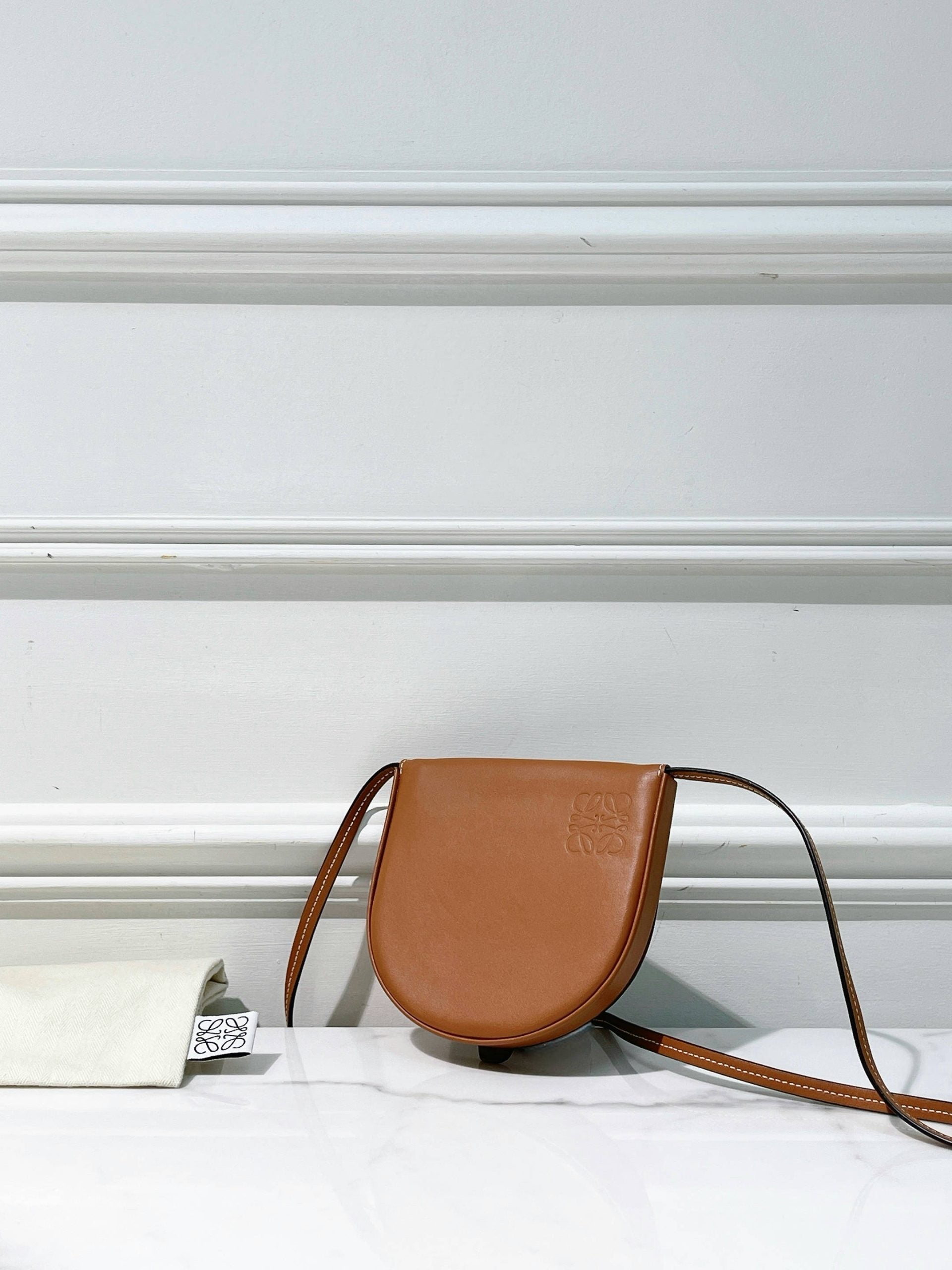 LOEWE MINI HEEL, Tan