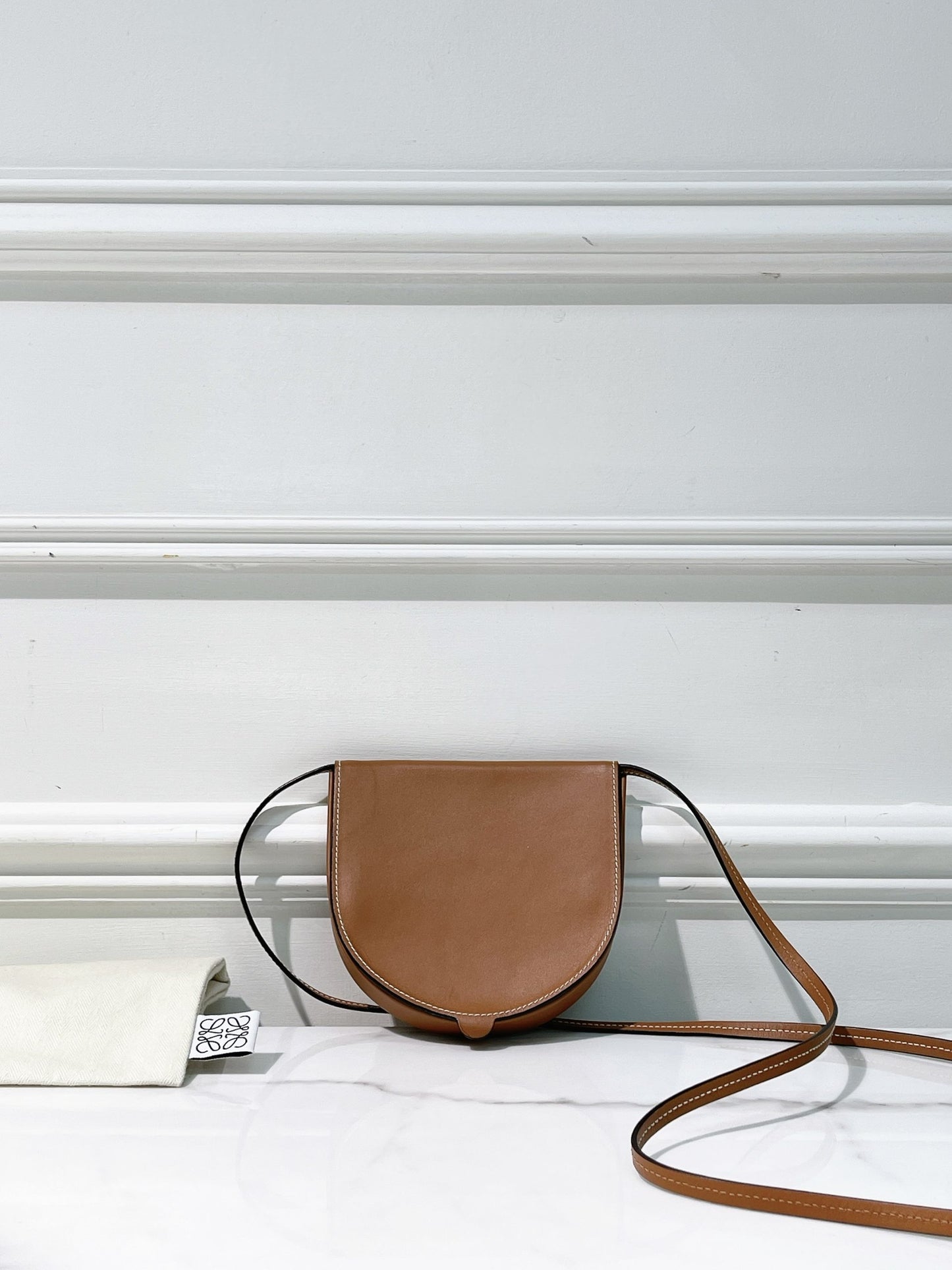 LOEWE MINI HEEL, Tan