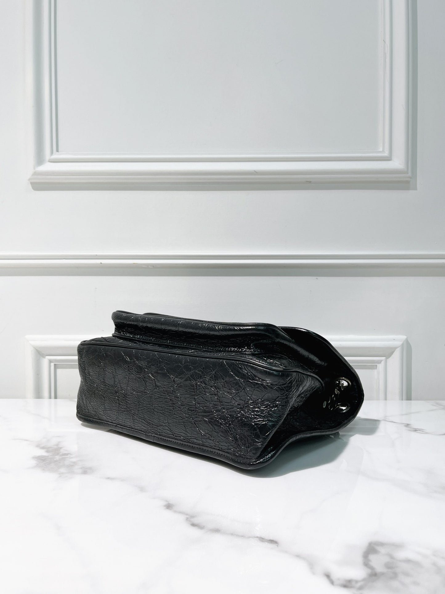 YSL MEDIUM NIKI, Black/Silver