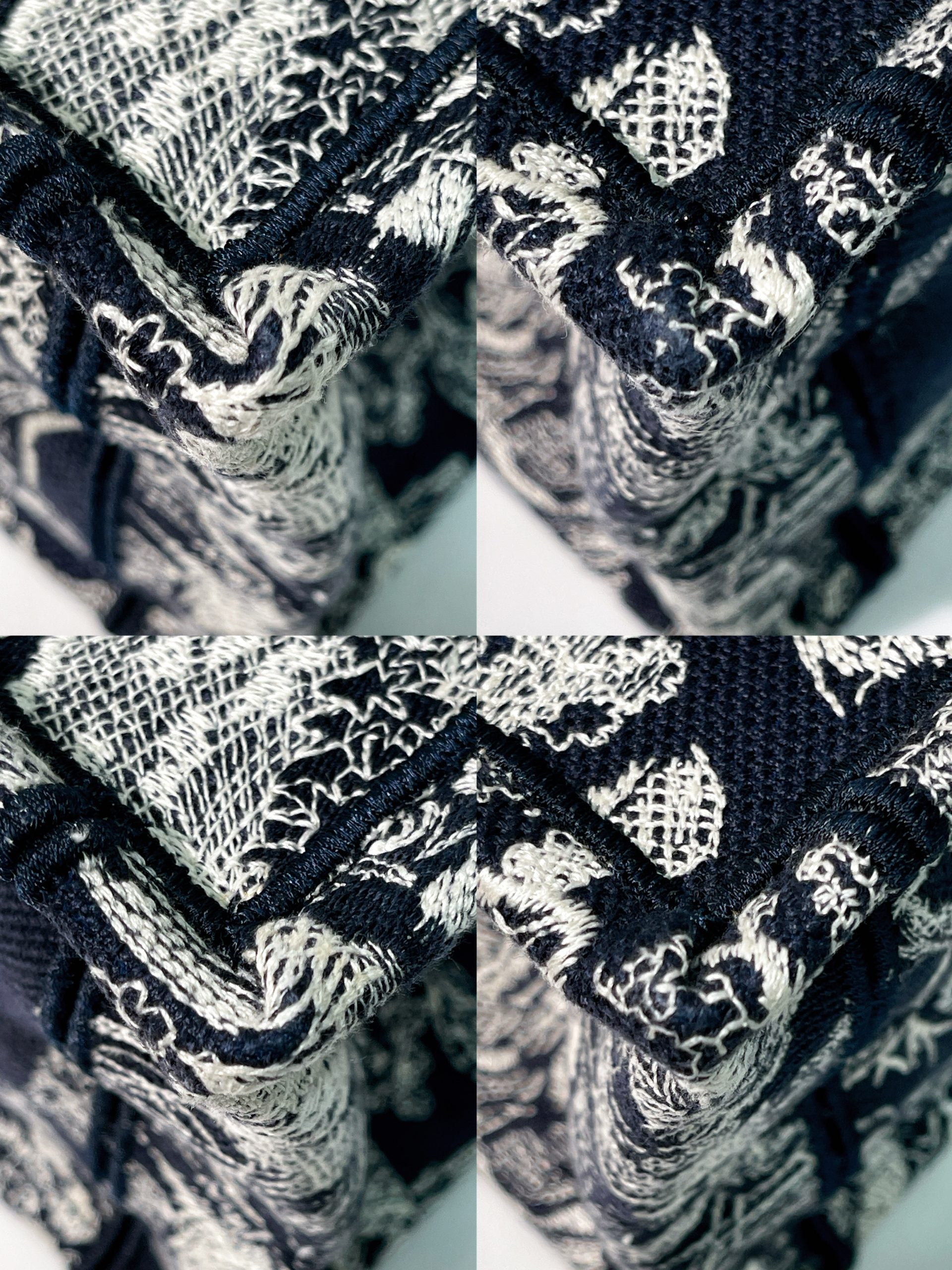 DIOR BOOK TOTE SMALL, Navy/White