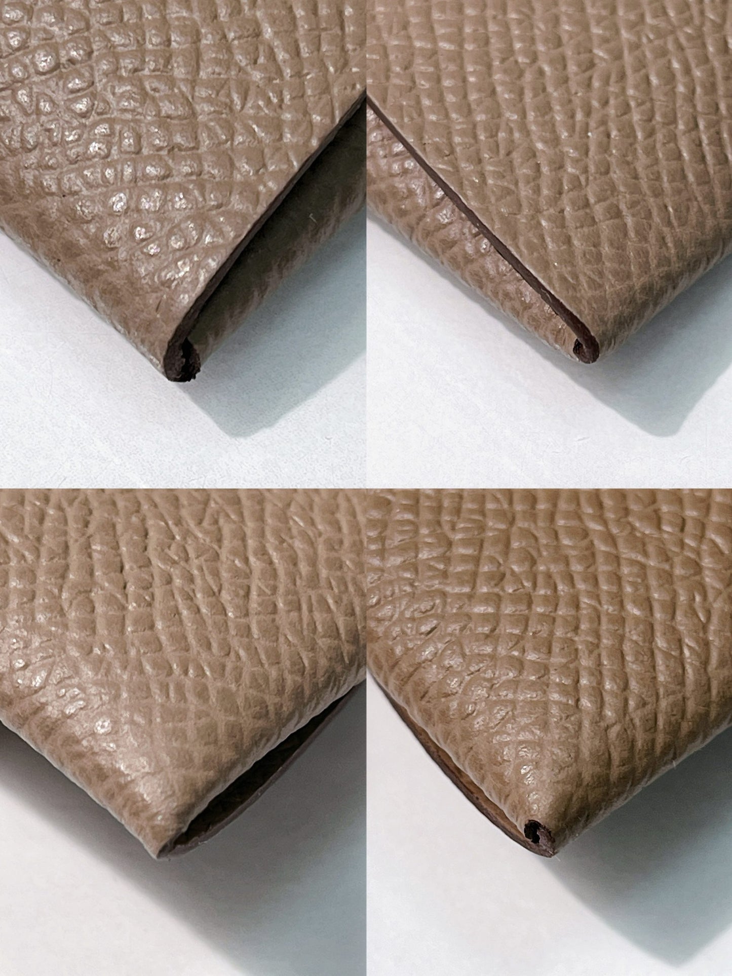 HERMES BASTIA CHANGE PURSE, Etoupe/Silver