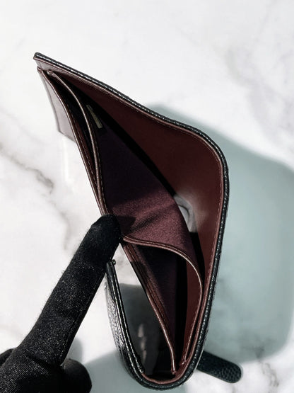 CHANEL CLASSIC WALLET, Black/Silver