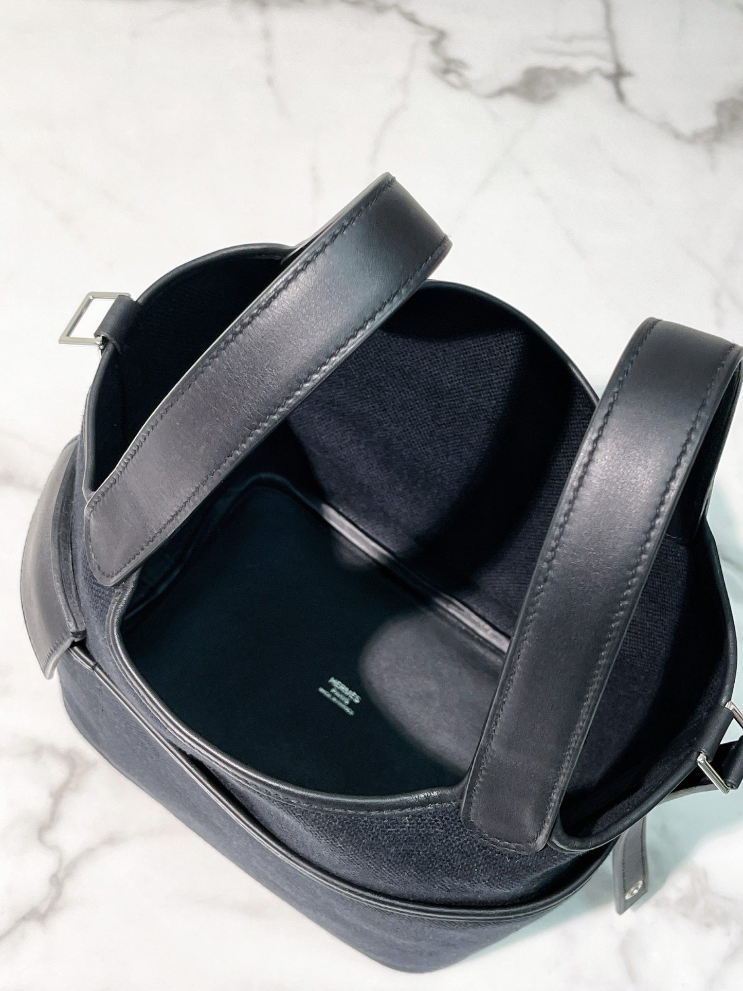 HERMES CARGO PICOTIN 18, Black/Silver