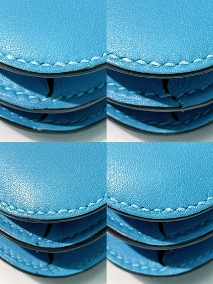 HERMES CONSTANCE MINI, Bleu Du Nord/Silver