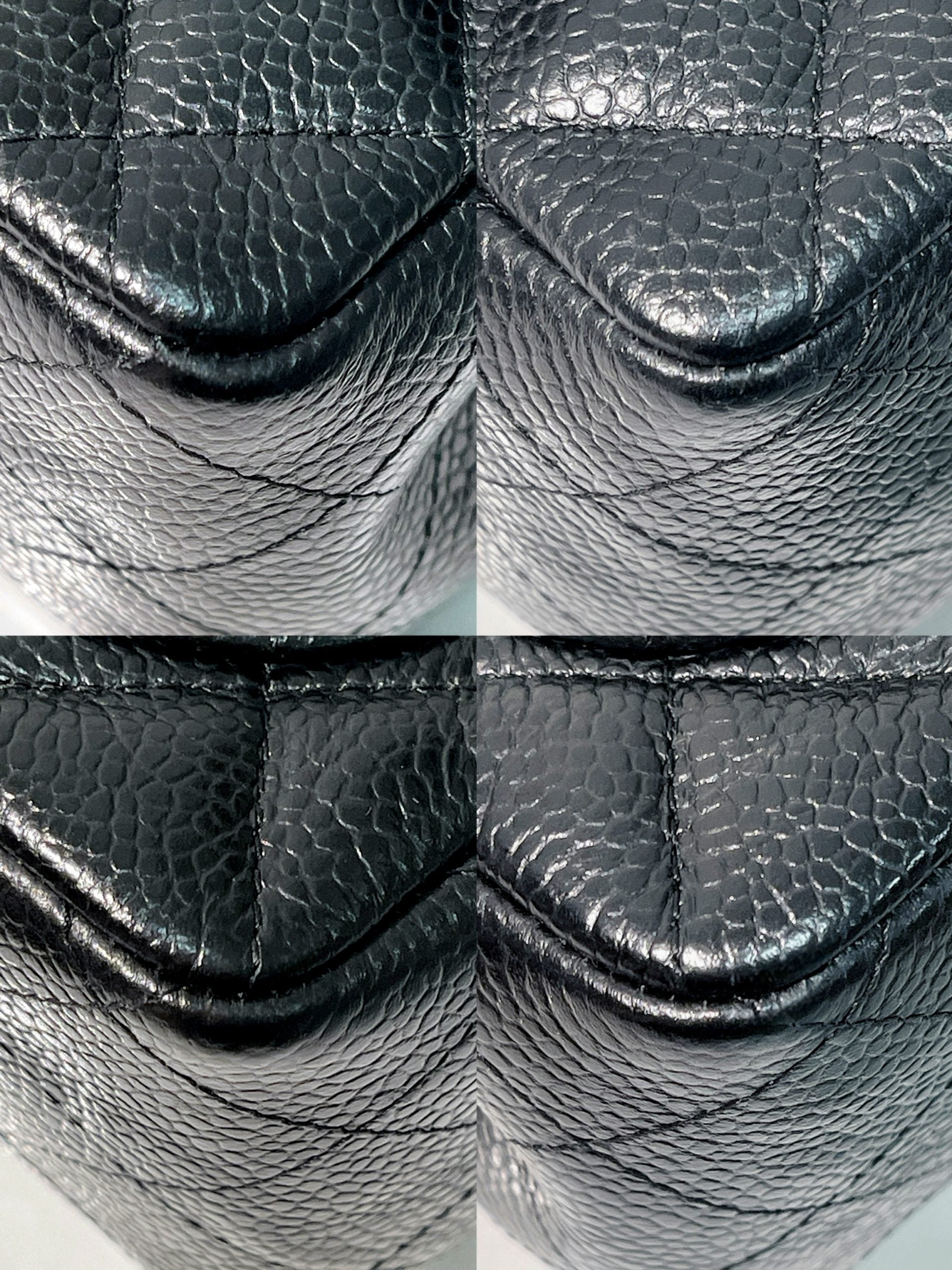 CHANEL MINI SQUARE FLAP, Black/Silver