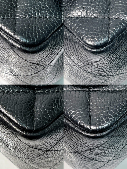 CHANEL MINI SQUARE FLAP, Black/Silver