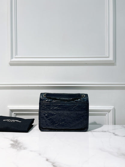 YSL NIKI BABY, Navy/Silver