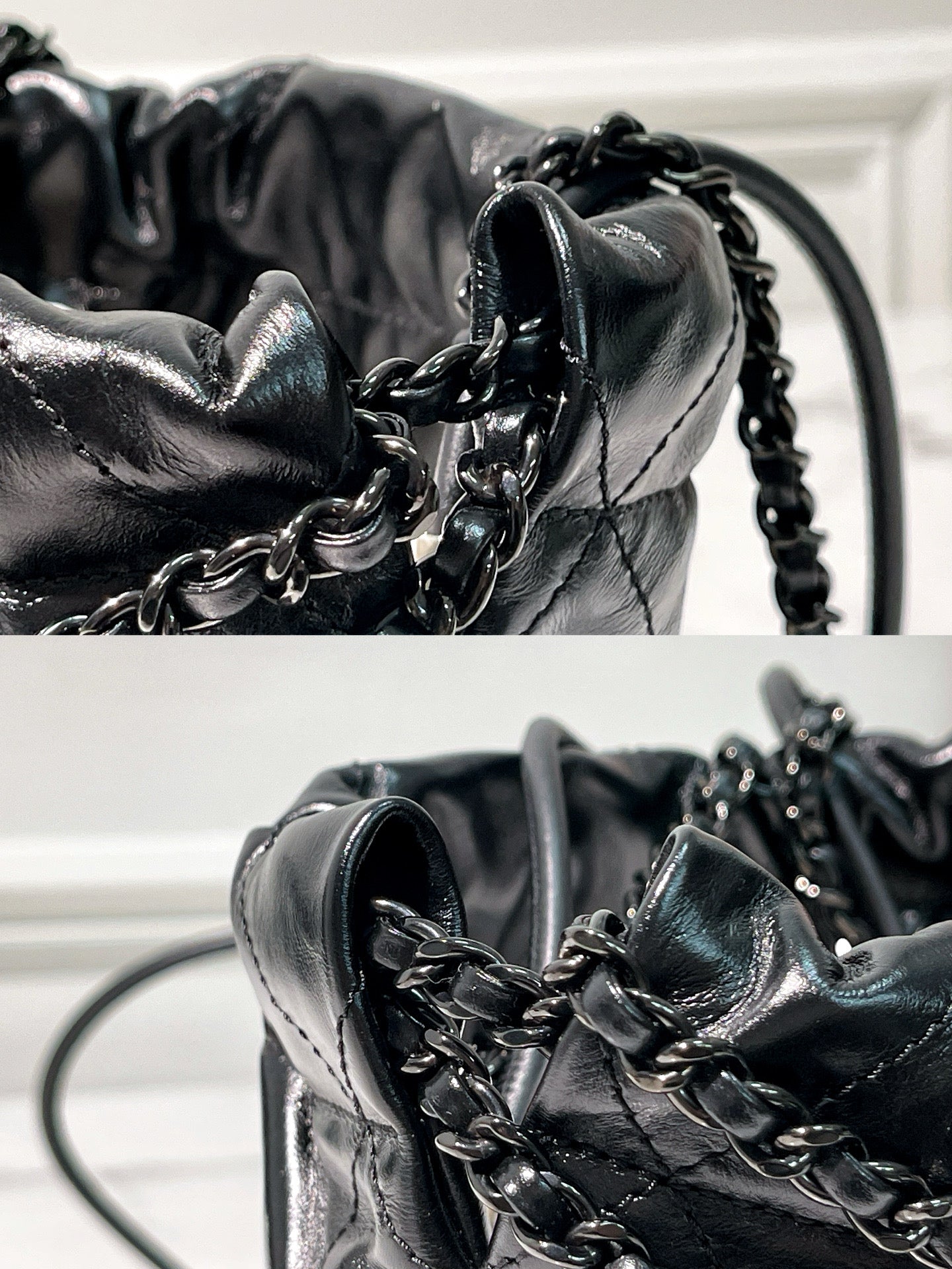 CHANEL MINI 22 BAG, So Black