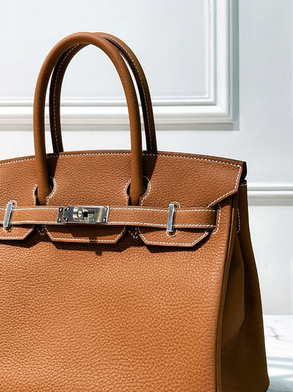 HERMES BIRKIN 30, Gold/Silver