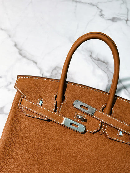 HERMES BIRKIN 30, Gold/Silver