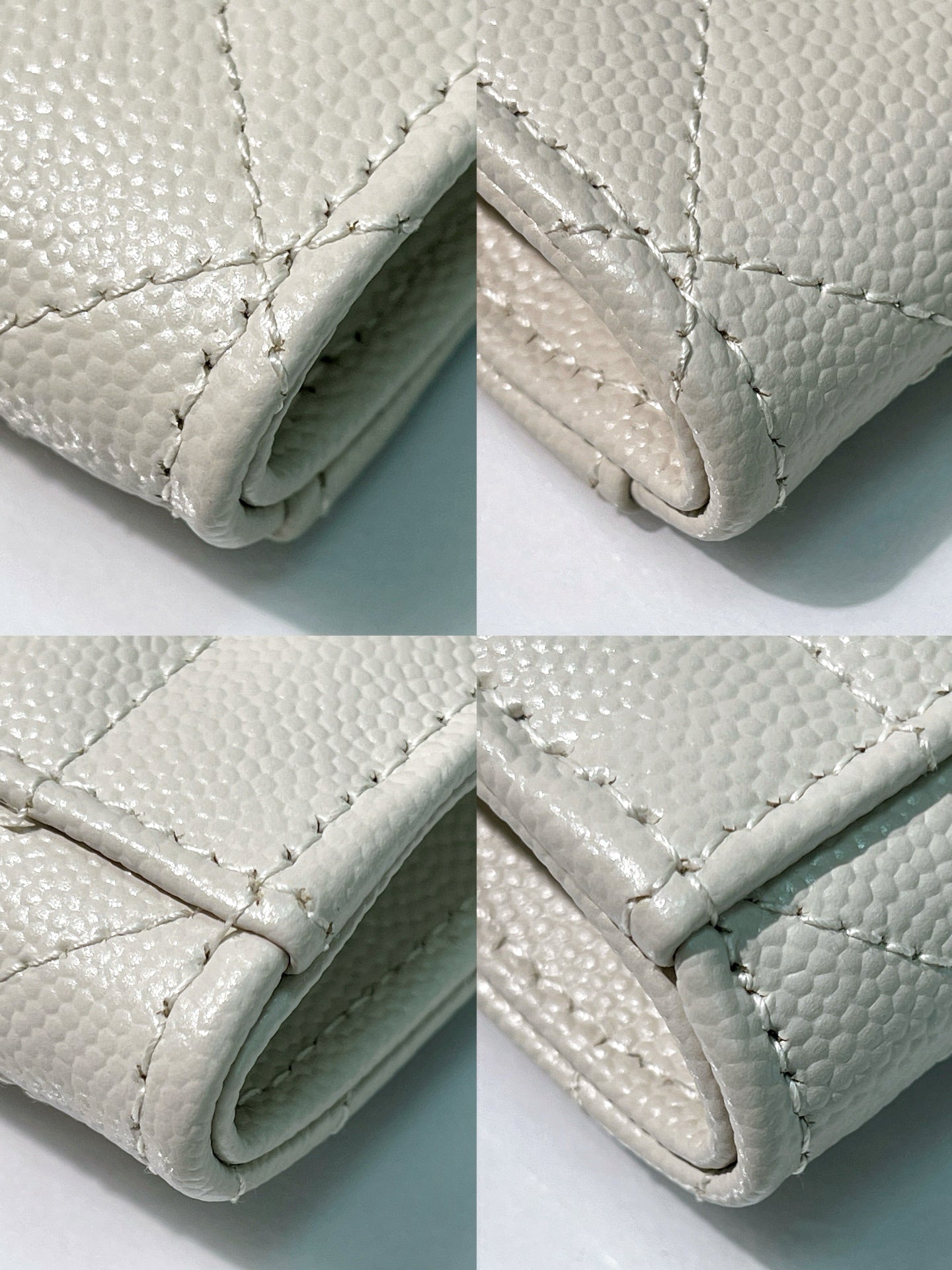 YSL POUCH, White/Gold