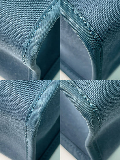 HERMES HERBAG 31, Blue/Gold/Silver