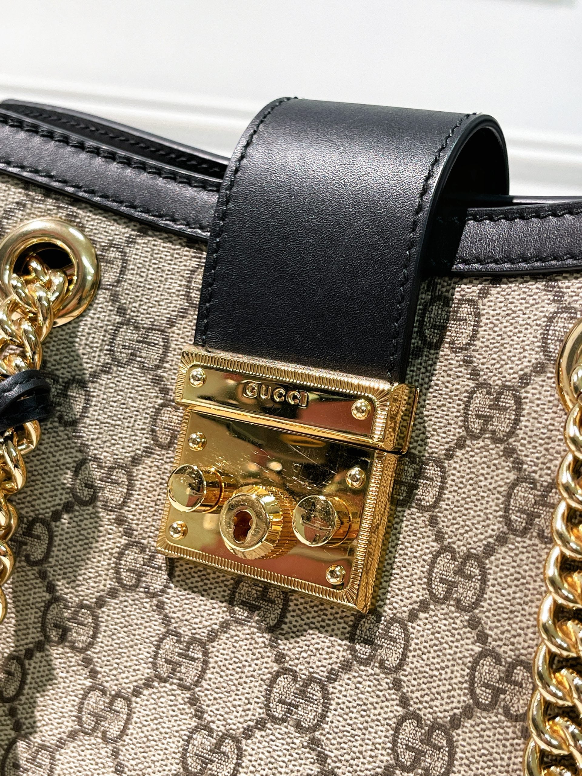 GUCCI SMALL PADLOCK TOTE