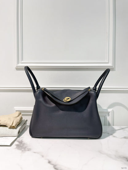 HERMES LINDY 30, Blue Nuit/Gold