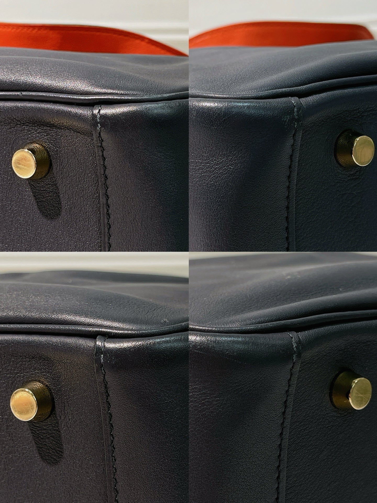 HERMES LINDY 30, Blue Nuit/Gold