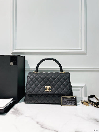 CHANEL COCO HANDLE, Black/Gold
