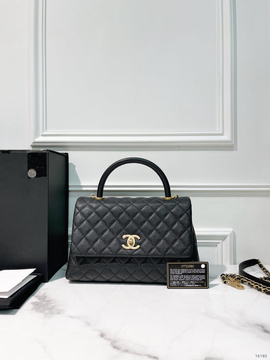 CHANEL COCO HANDLE, Black/Gold