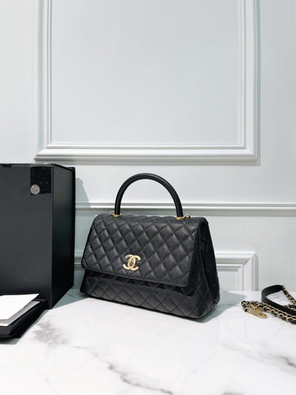 CHANEL COCO HANDLE, Black/Gold