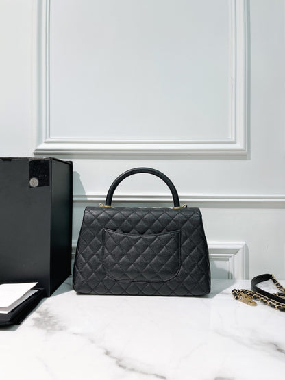 CHANEL COCO HANDLE, Black/Gold