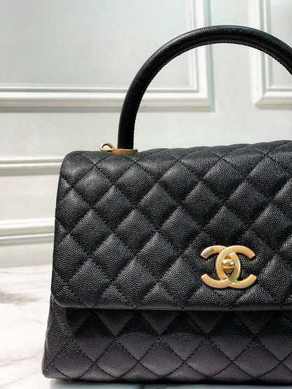 CHANEL COCO HANDLE, Black/Gold