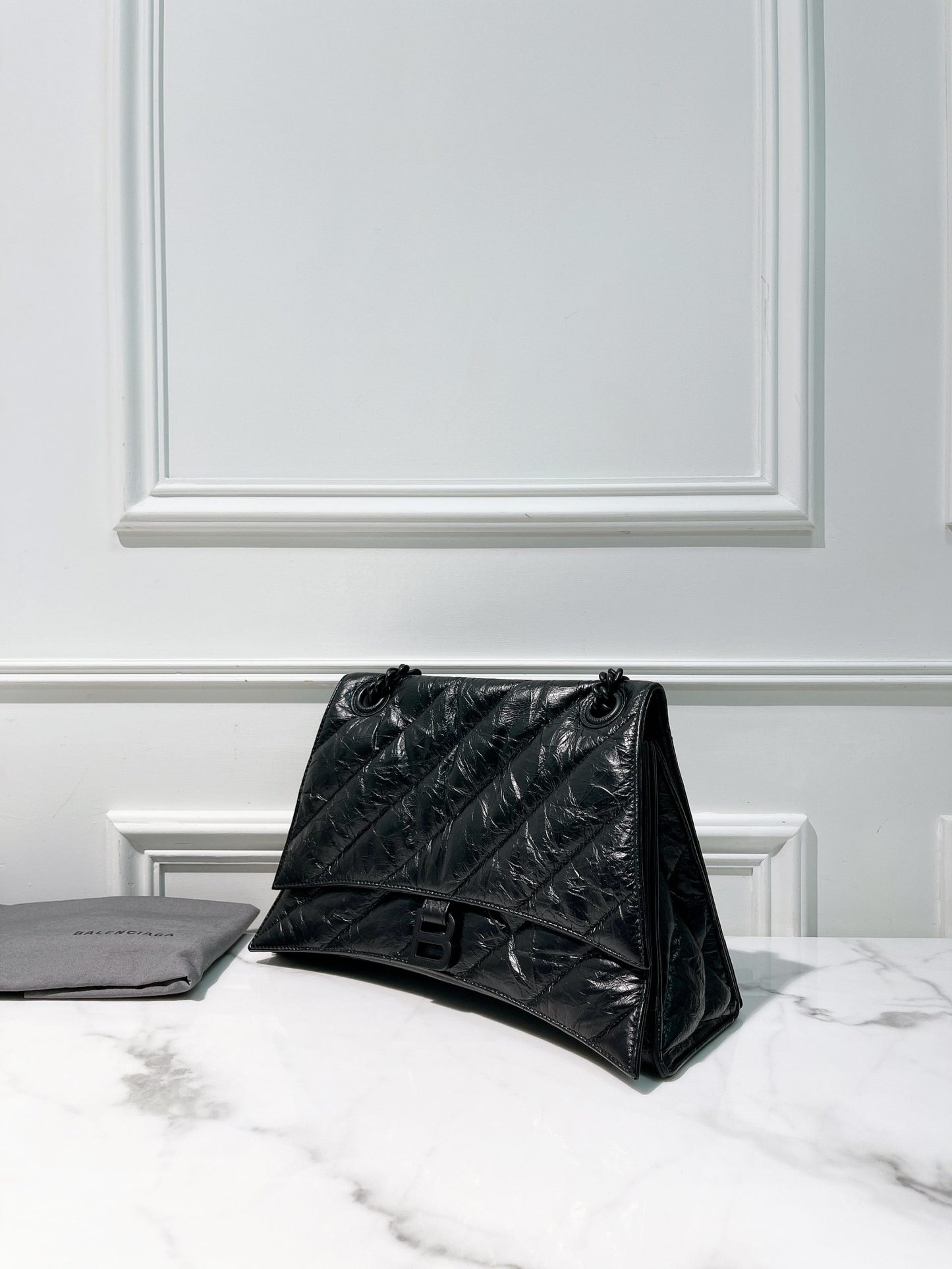 BALENCIAGA MEDIUM CRUSH, So Black