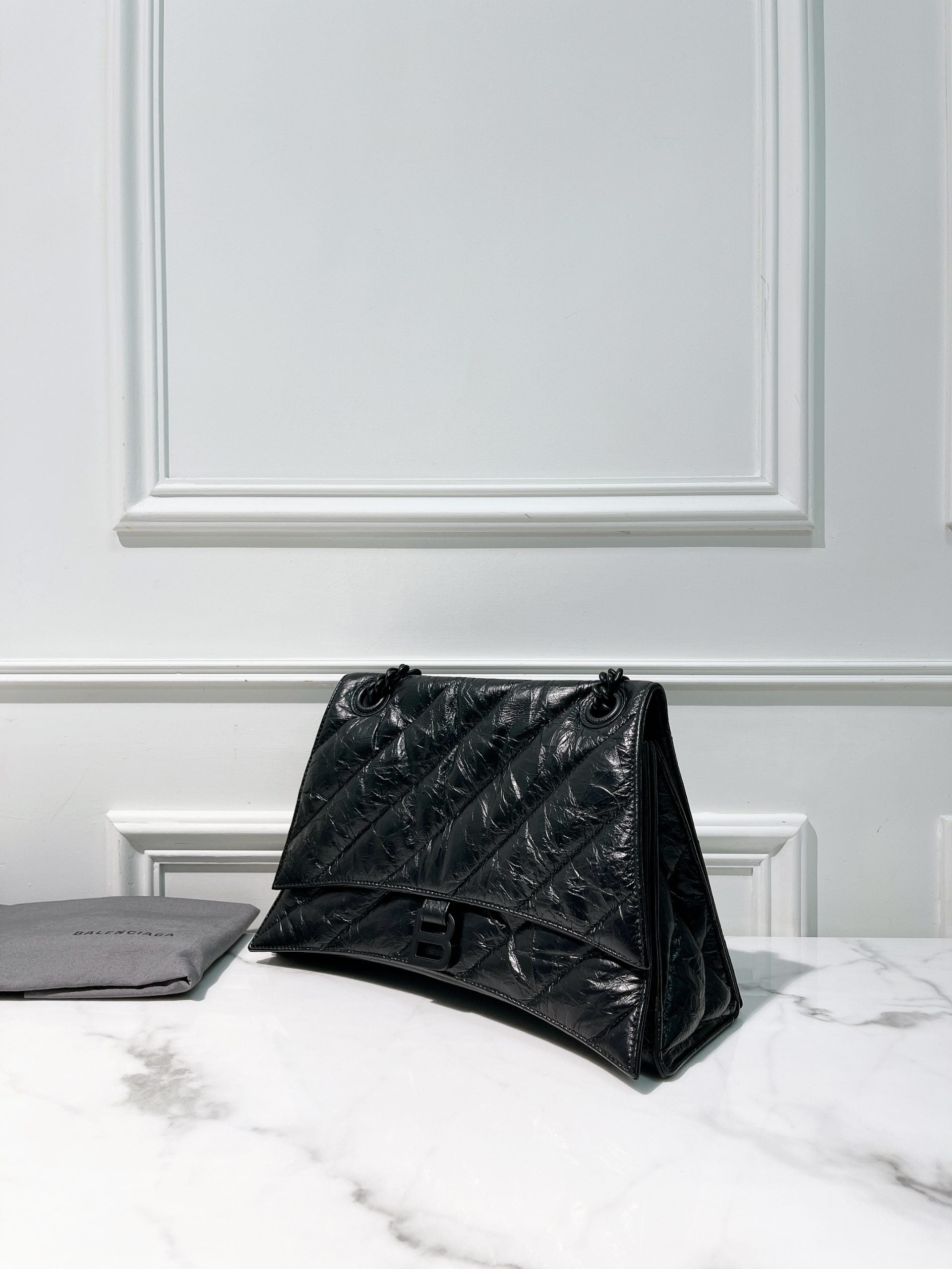 BALENCIAGA MEDIUM CRUSH, So Black