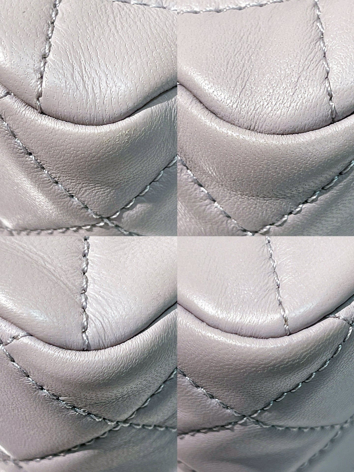 CHANEL MINI SQUARE, Gray/Gold