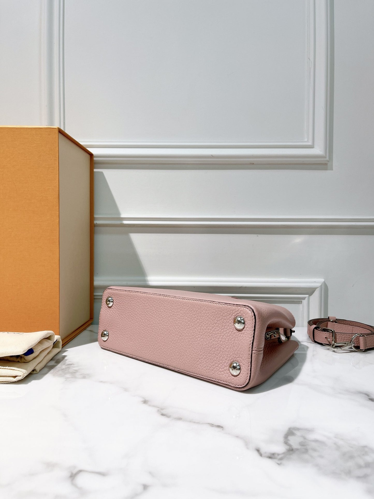 LV CAPUCINE BB, Pink/Silver