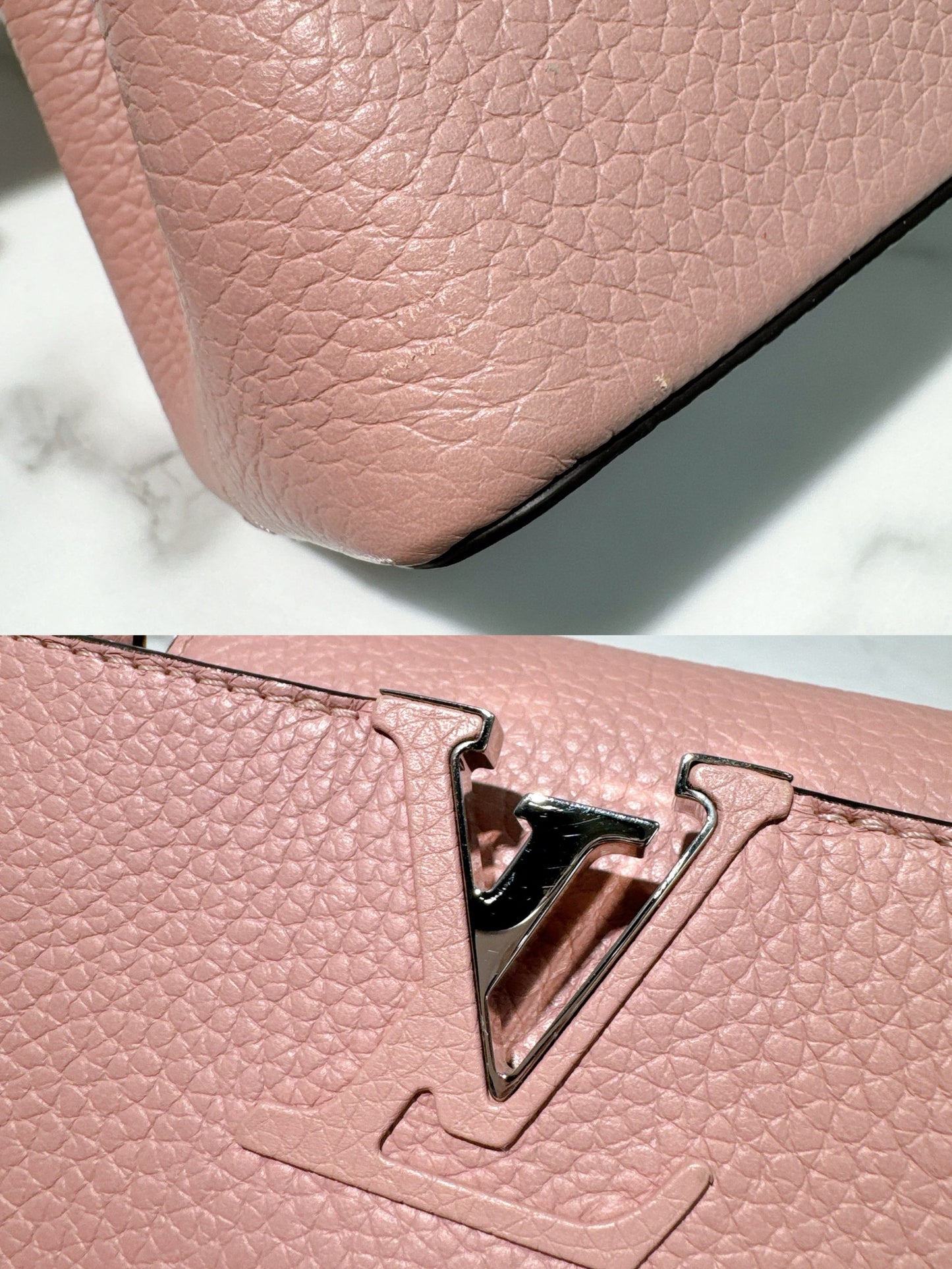 LV CAPUCINE BB, Pink/Silver