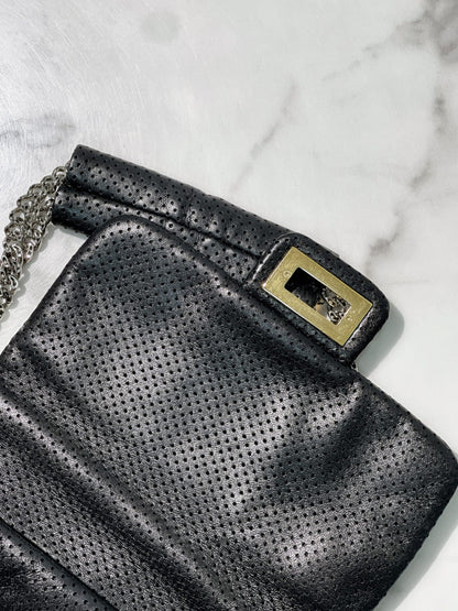 CHANEL SHOULDER BAG, Black/Silver/Gold
