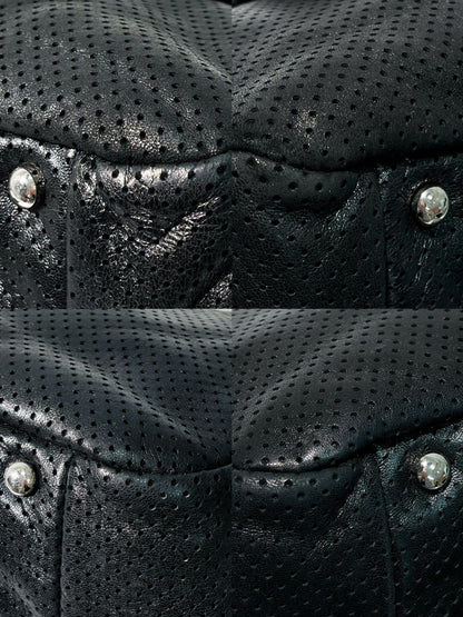 CHANEL SHOULDER BAG, Black/Silver/Gold