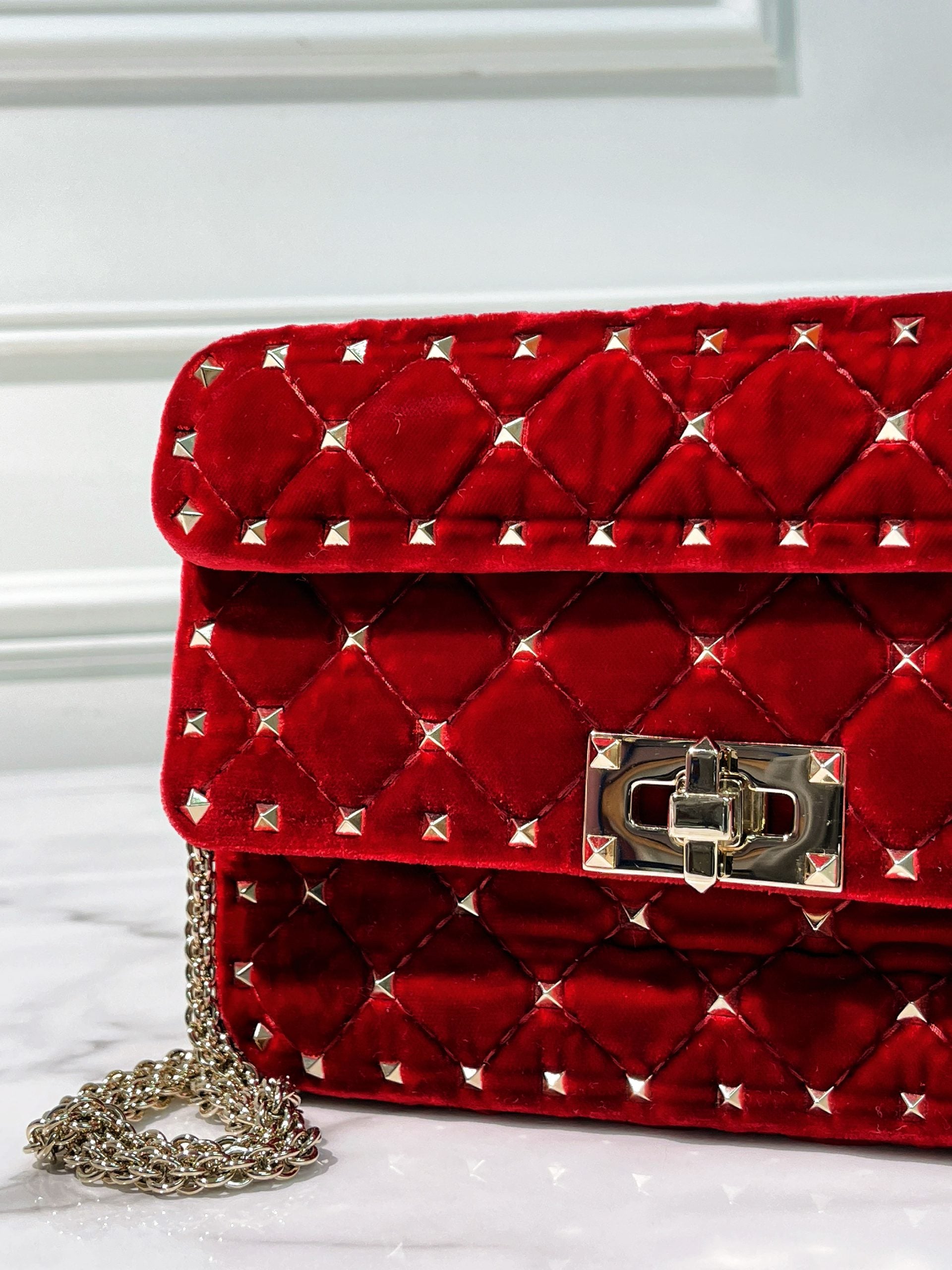 VALENTINO SPIKE, Red/Gold