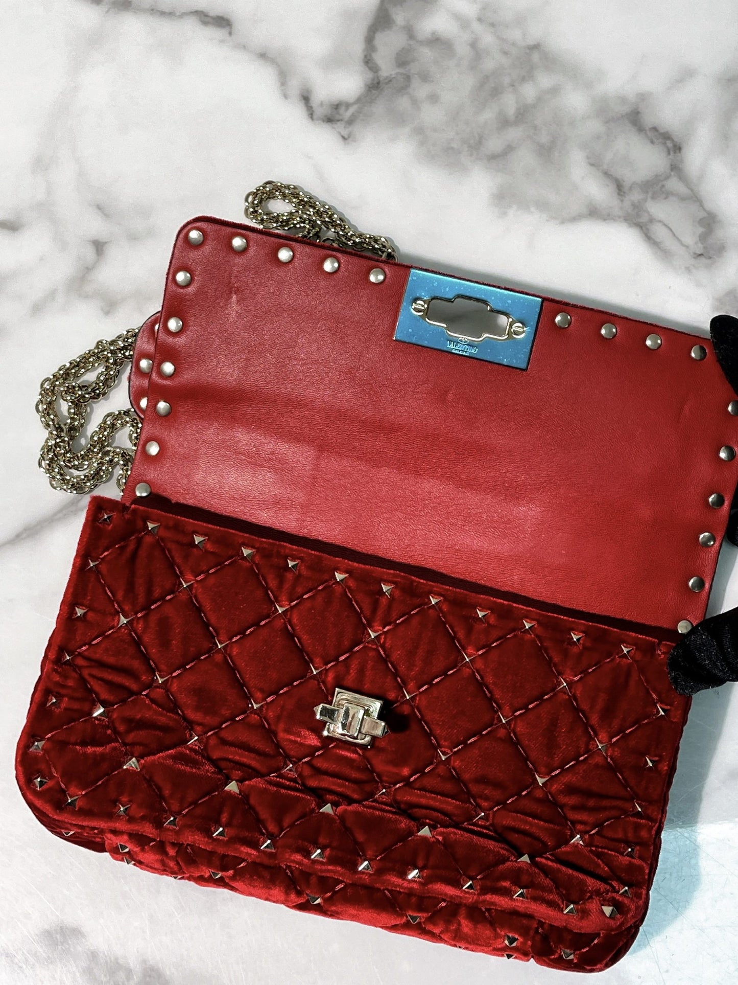 VALENTINO SPIKE, Red/Gold