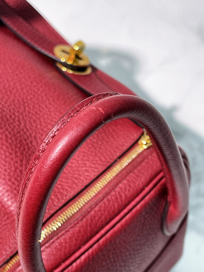 HERMES LINDY 26, Rouge Grenade/Gold